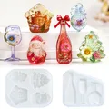 Moule silicone Père Noël sapin pendentif résine Noël – 6