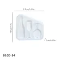 Moule silicone Père Noël sapin pendentif résine Noël – Couleur Clear-2