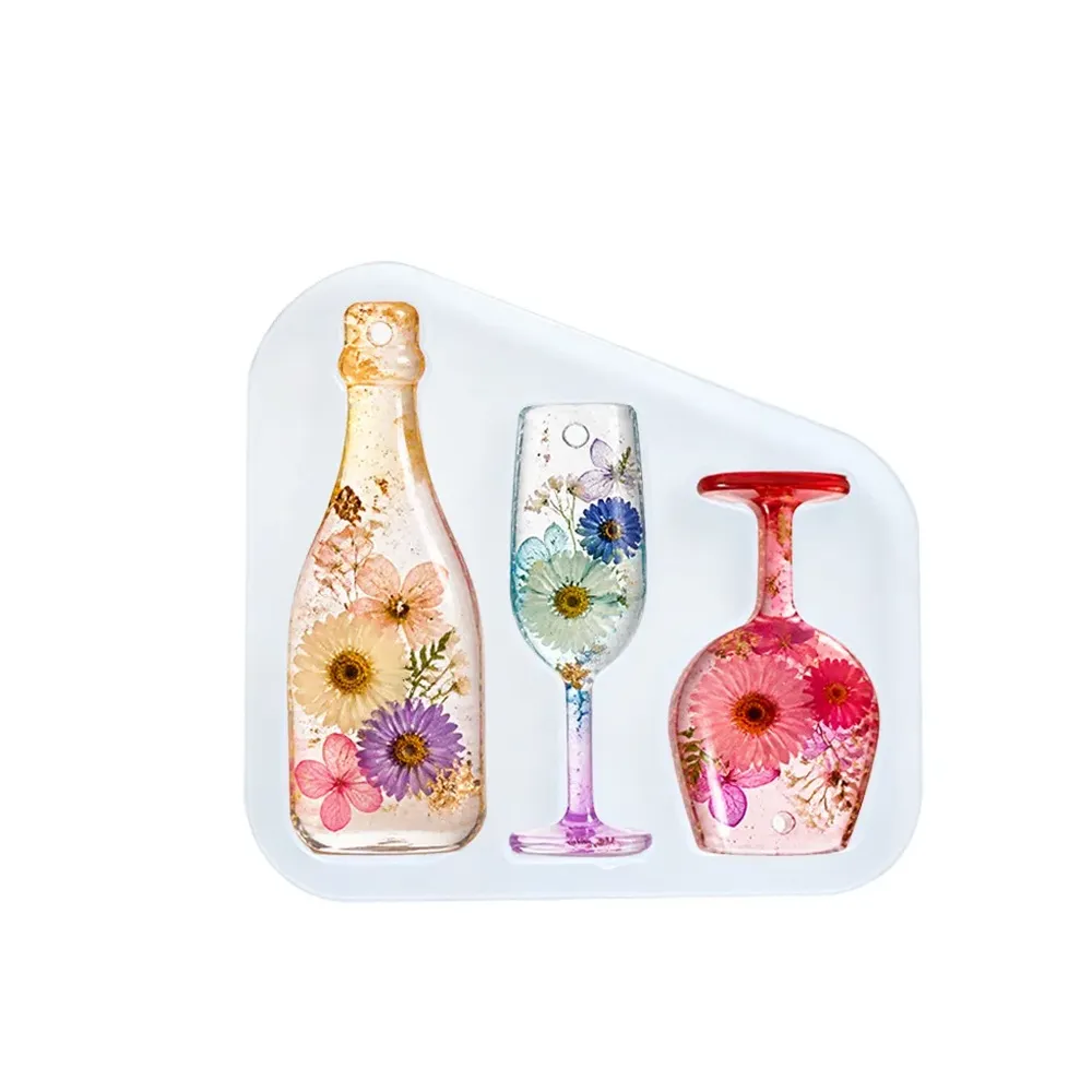 Moule silicone Père Noël sapin pendentif résine Noël