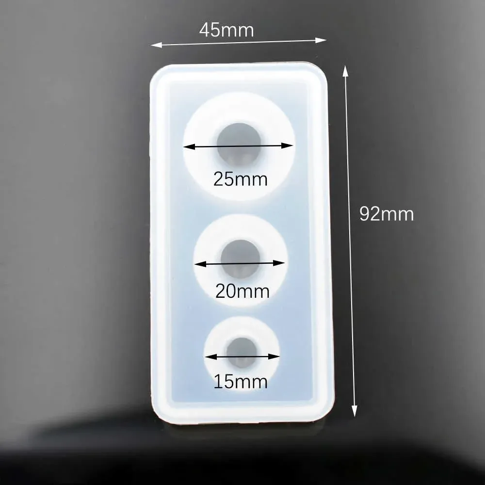 Moule silicone perles 9 à 25 mm pour bijoux résine