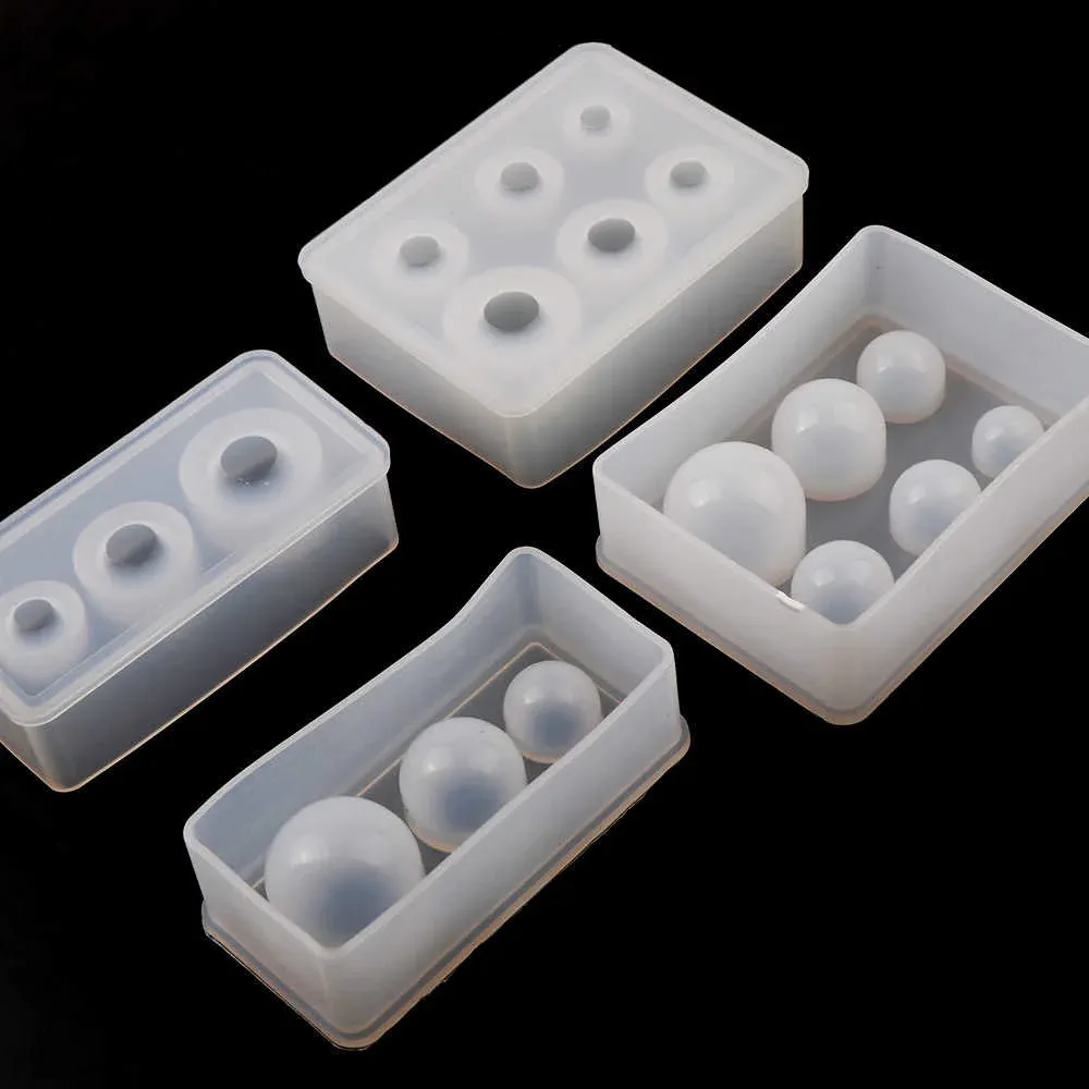 Moule silicone perles 9 à 25 mm pour bijoux résine