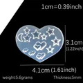 Moule silicone perles fleurs cœur étoile pour bijoux – 2