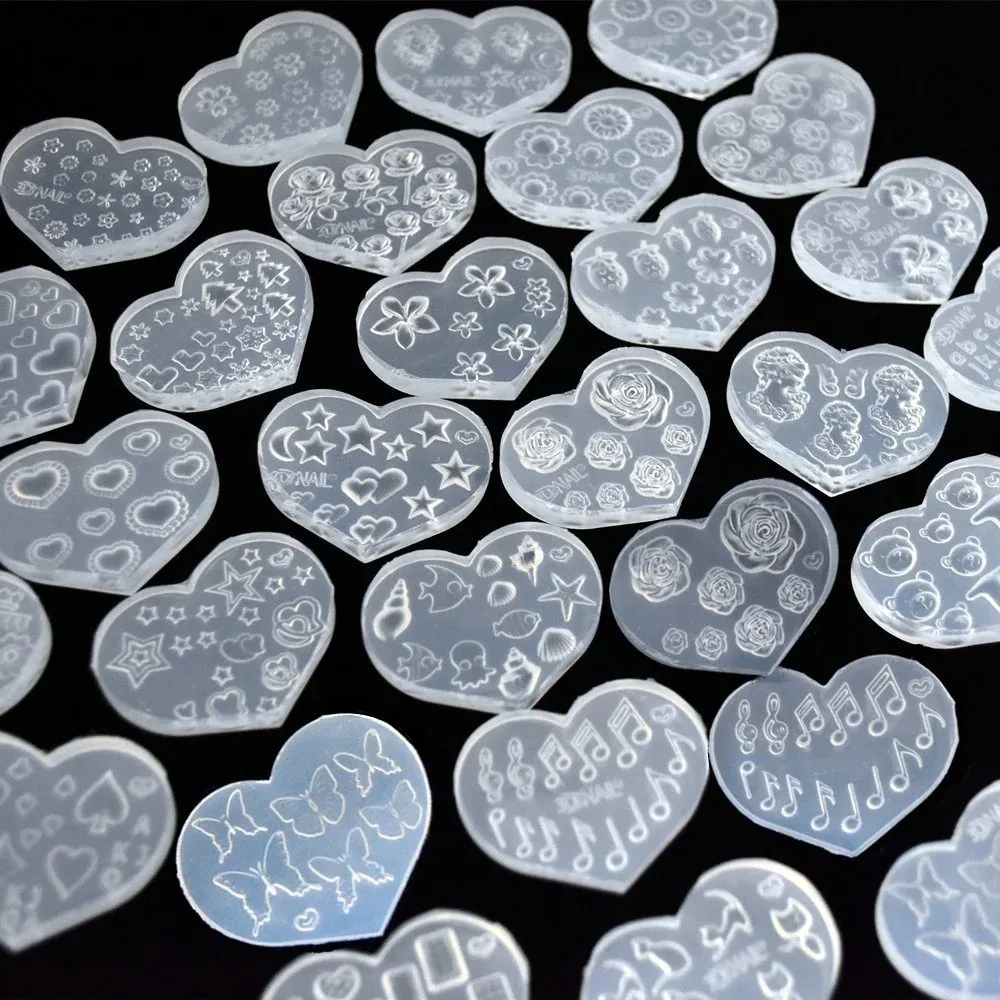 Moule silicone perles fleurs cœur étoile pour bijoux