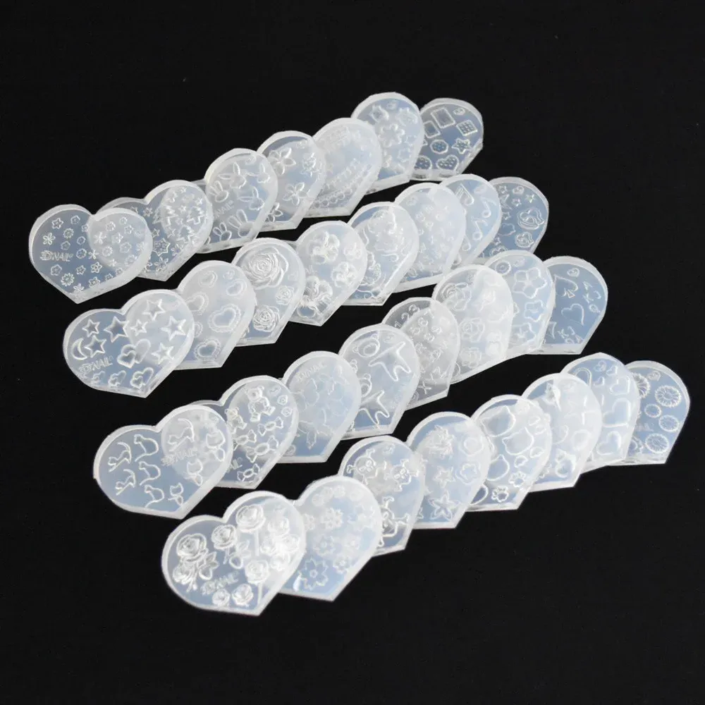 Moule silicone perles fleurs cœur étoile pour bijoux