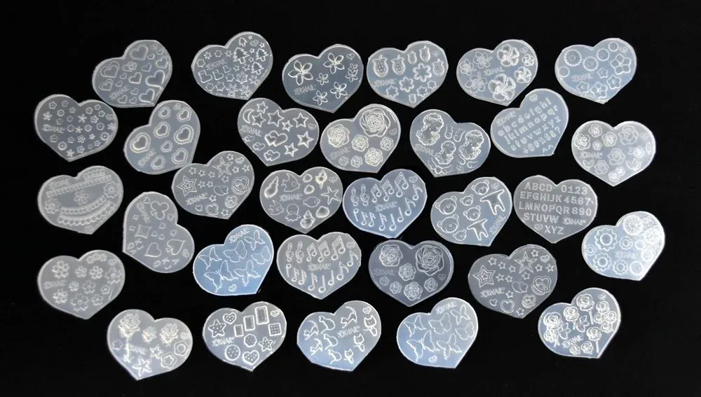 Moule silicone perles fleurs cœur étoile pour bijoux