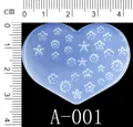 Moule silicone perles fleurs cœur étoile pour bijoux – Couleur KT70-A001