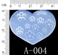 Moule silicone perles fleurs cœur étoile pour bijoux – Couleur KT70-A004