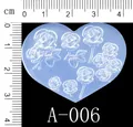 Moule silicone perles fleurs cœur étoile pour bijoux – Couleur KT70-A006