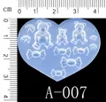 Moule silicone perles fleurs cœur étoile pour bijoux – Couleur KT70-A007
