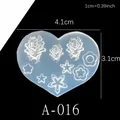 Moule silicone perles fleurs cœur étoile pour bijoux – Couleur KT70-A016