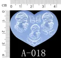 Moule silicone perles fleurs cœur étoile pour bijoux – Couleur KT70-A018