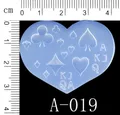Moule silicone perles fleurs cœur étoile pour bijoux – Couleur KT70-A019
