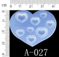 Moule silicone perles fleurs cœur étoile pour bijoux – Couleur KT70-A027