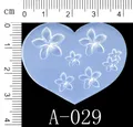 Moule silicone perles fleurs cœur étoile pour bijoux – Couleur KT70-A029