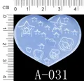 Moule silicone perles fleurs cœur étoile pour bijoux – Couleur KT70-A031