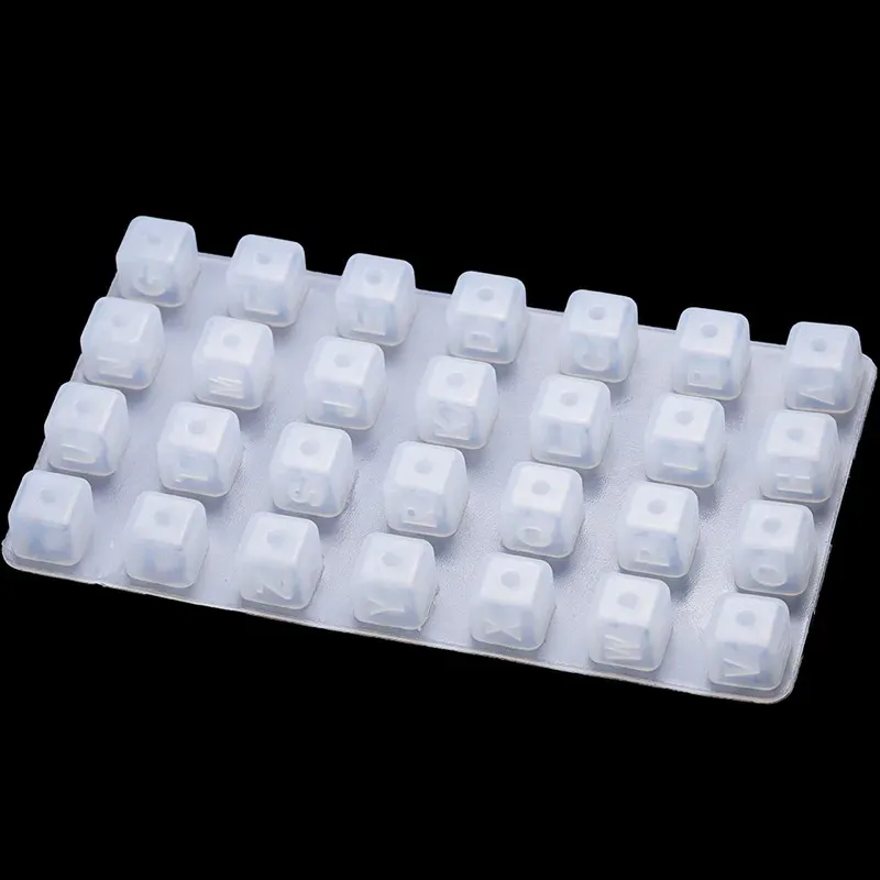 Moule silicone perles lettres alphabet