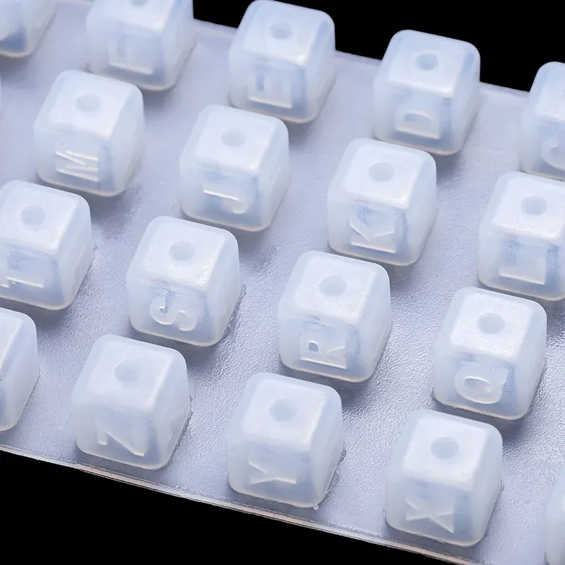 Moule silicone perles lettres alphabet