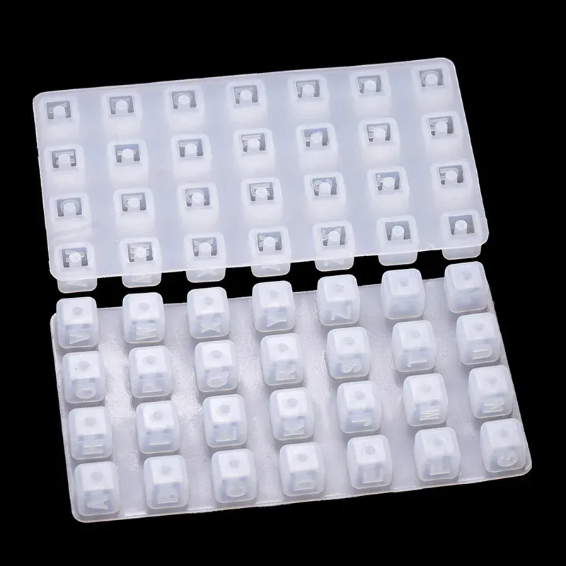 Moule silicone perles lettres alphabet