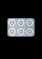 Moule silicone perles plates 12 à 16 mm pour artisanat résine – Couleur diamond B12mm
