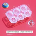 Moule silicone perles plates 12 à 16 mm pour artisanat résine – Couleur C16mm