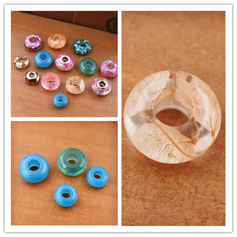 Moule silicone perles plates 12 à 16 mm pour artisanat résine