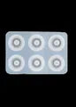 Moule silicone perles plates 12 à 16 mm pour artisanat résine – Couleur smooth A16mm