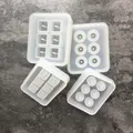 Moule silicone perles rectangulaires carrées 6 trous – 1
