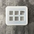 Moule silicone perles rectangulaires carrées 6 trous – 3