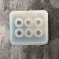 Moule silicone perles rectangulaires carrées 6 trous – Couleur GRIS FONCÉ (5)