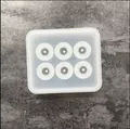 Moule silicone perles rectangulaires carrées 6 trous – Couleur vert clair (2)
