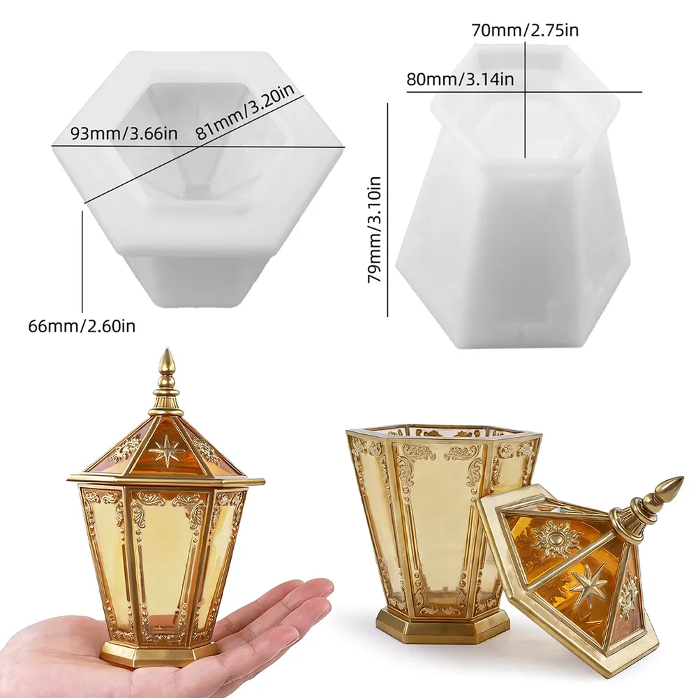 Moule silicone phare boîte rangement étoile lune