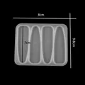 Moule silicone pinces à cheveux géométriques pour bijoux – Couleur Argent (10)
