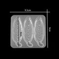 Moule silicone pinces à cheveux géométriques pour bijoux – Couleur BLANC (1)