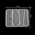 Moule silicone pinces à cheveux géométriques pour bijoux – Couleur Jaune (8)