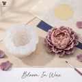 Moule silicone pivoine pétales pour bougie résine – 1