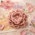 Moule silicone pivoine pétales pour bougie résine – 3