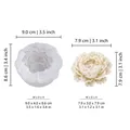 Moule silicone pivoine pétales pour bougie résine – Couleur Peony Flower