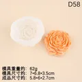 Moule silicone pivoine pour bougie et savon artisanal – Couleur 1pcs