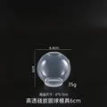 Moule silicone planète 20 à 100 mm pour décoration résine – Couleur 6CM