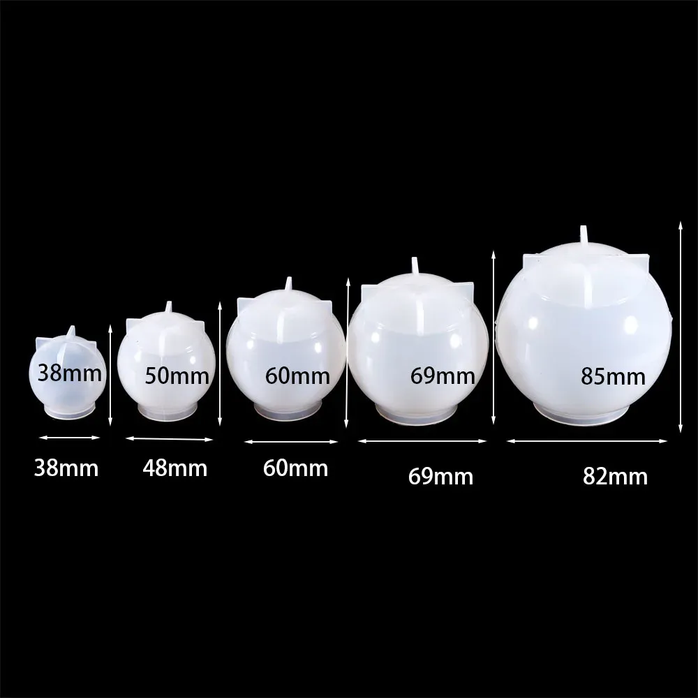Moule silicone planète 35 à 80 mm pour décoration résine