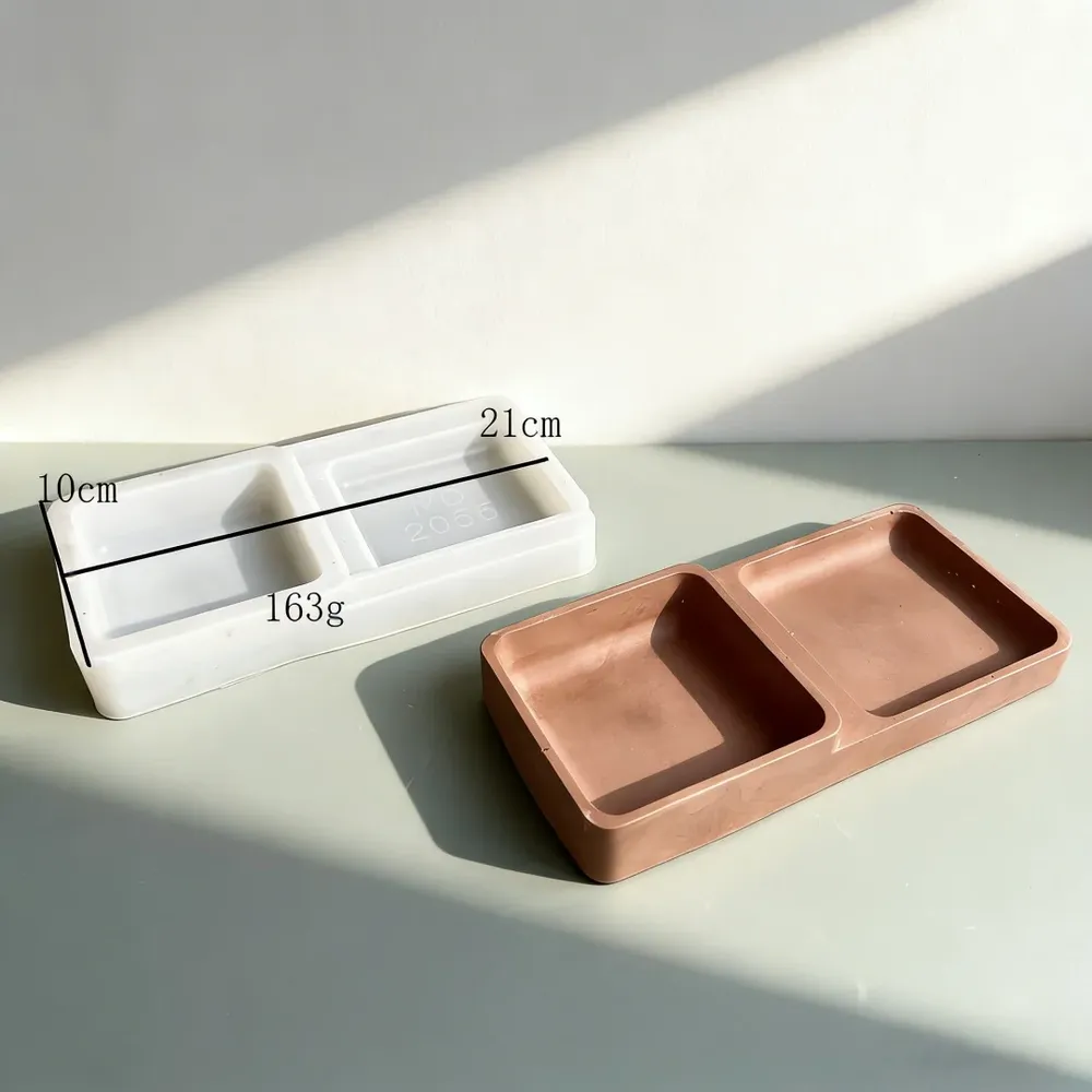 Moule silicone plateau 2 compartiments