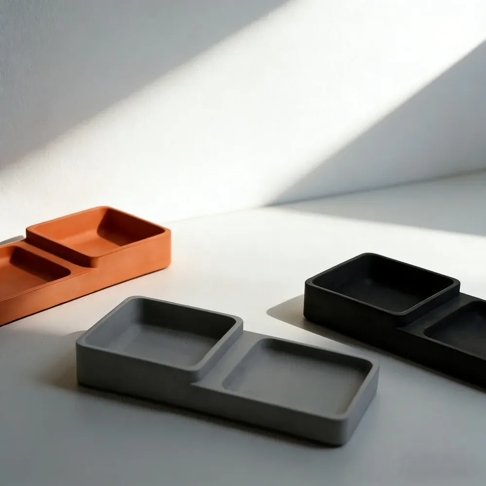 Moule silicone plateau 2 compartiments