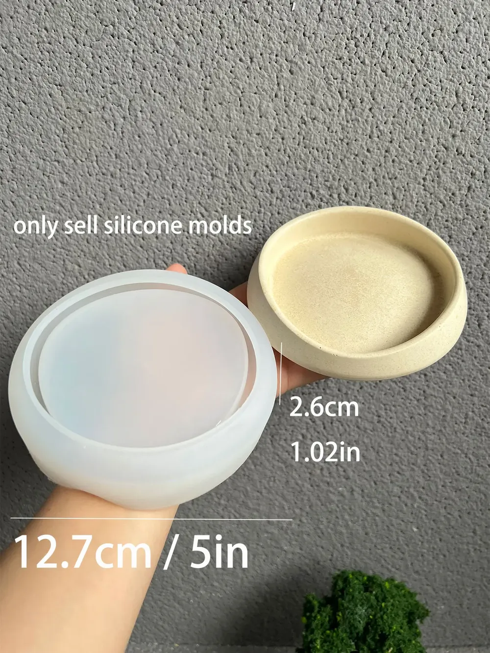 Moule silicone plateau artistique, cendrier, bijoux, plâtre