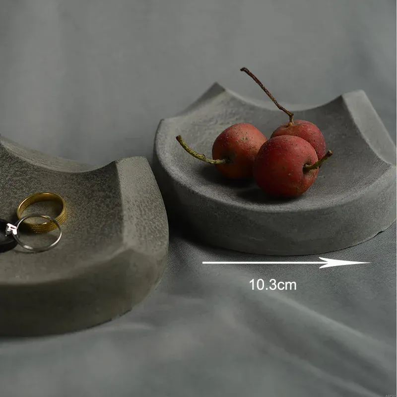 Moule silicone plateau béton, bijoux, cendrier, bureau