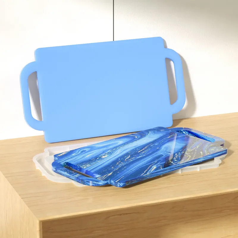 Moule silicone plateau carré avec poignée