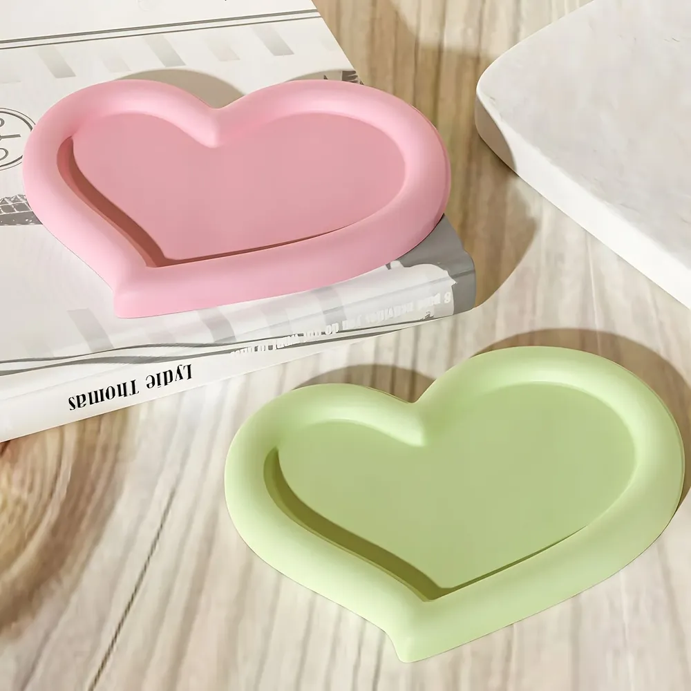 Moule silicone plateau cœur décoration intérieure artisanat