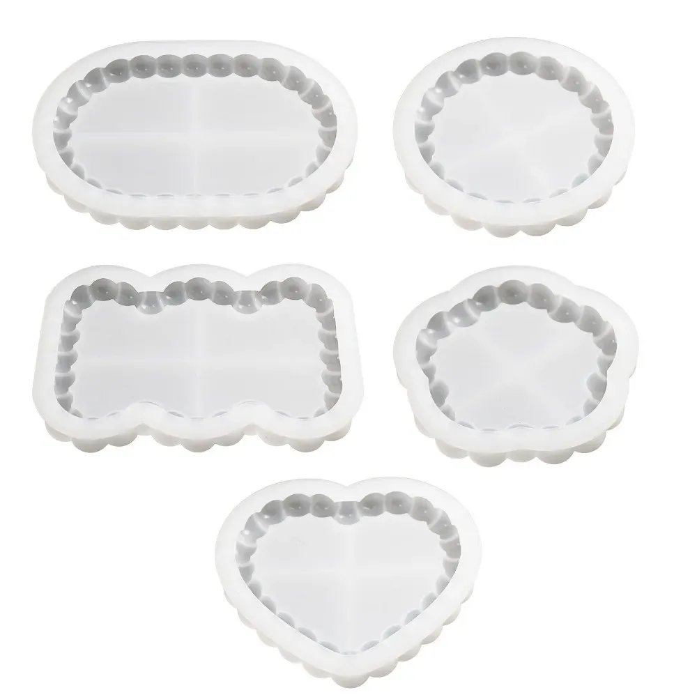 Moule silicone plateau cœur nuage et gobelet