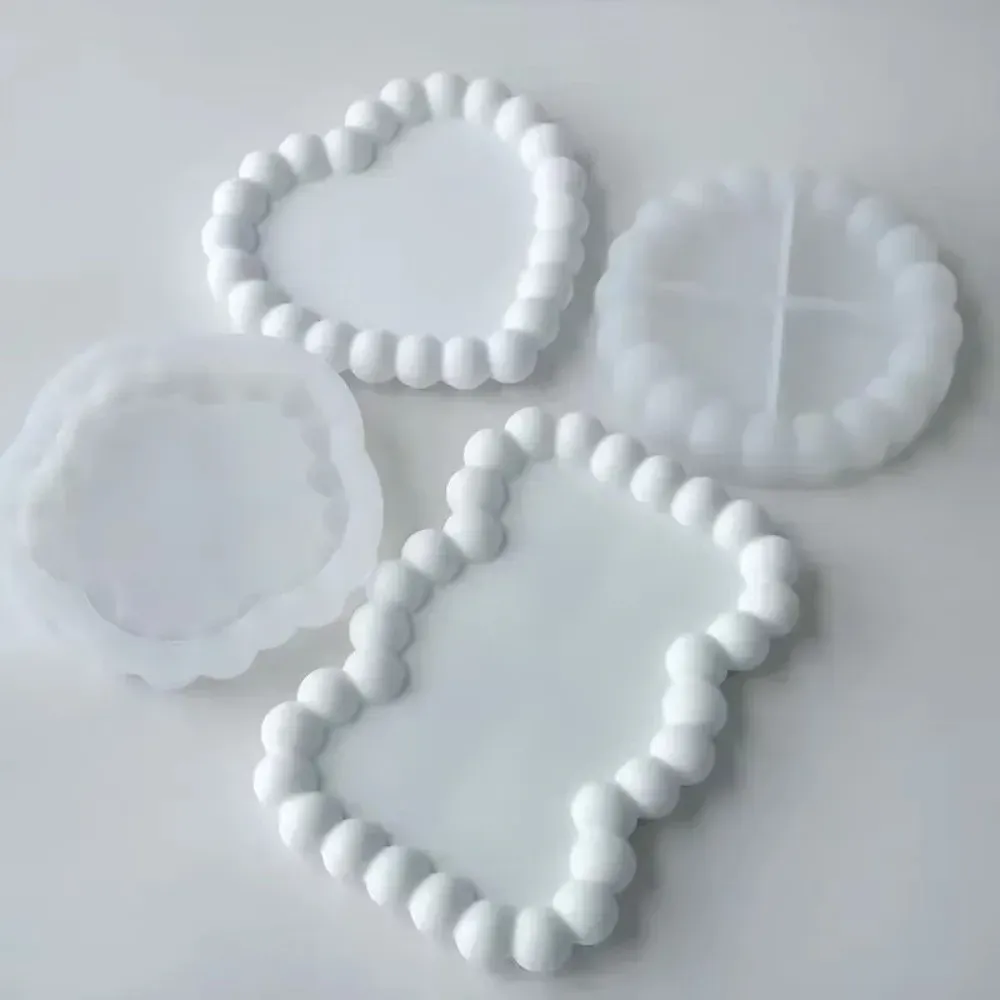 Moule silicone plateau cœur nuage et gobelet