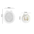 Moule silicone plateau dentelle nœud, ciment, cendrier, dessous verre – Couleur round