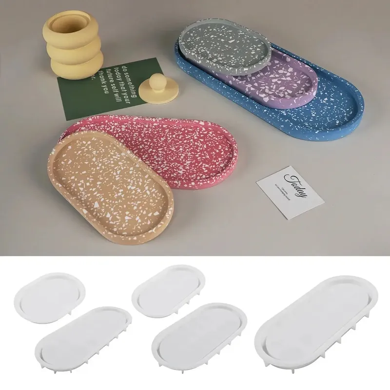 Moule silicone plateau dessous verre, cendrier, béton, pot fleur
